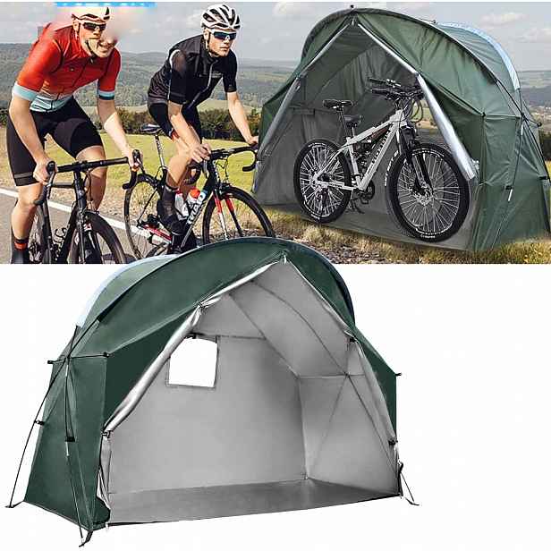Stan pro 2-3 kola cyklistický pavilon voděodolný Zelený 210D