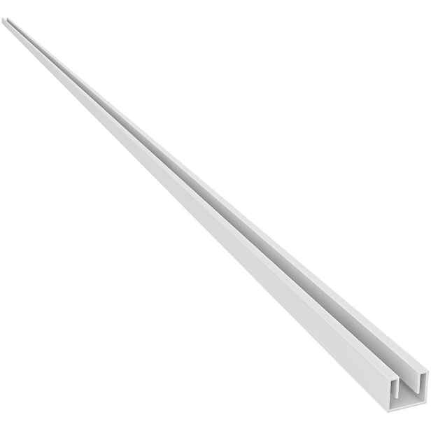 Stěnový zápustný profil pro sprchové zástěny Walk-in - 8 mm - bílá - 200 cm
