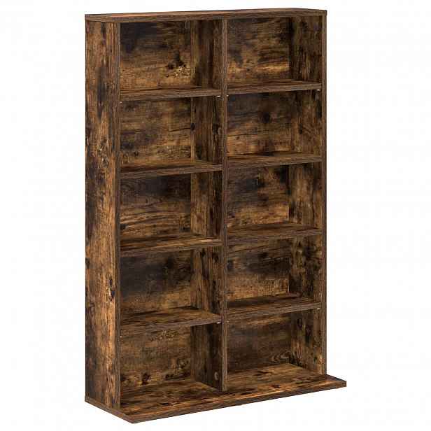 vidaXL CD skříň Kouřový dub 65 x 23,5 x 97,5 cm Kompozitní dřevo