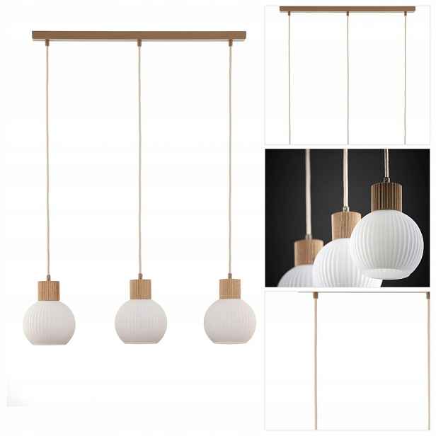 Závěsná béžová lampa Alba moderní nad jídelní stůl Sigma Lighting