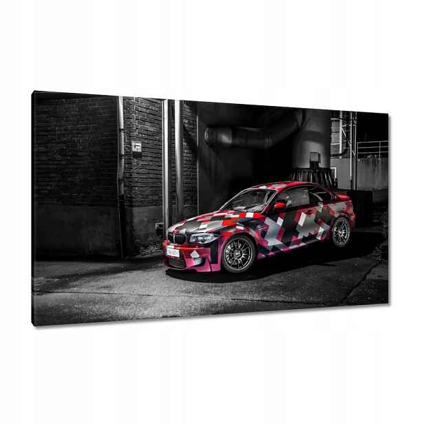 Obrazy 120x70 Červené Bmw