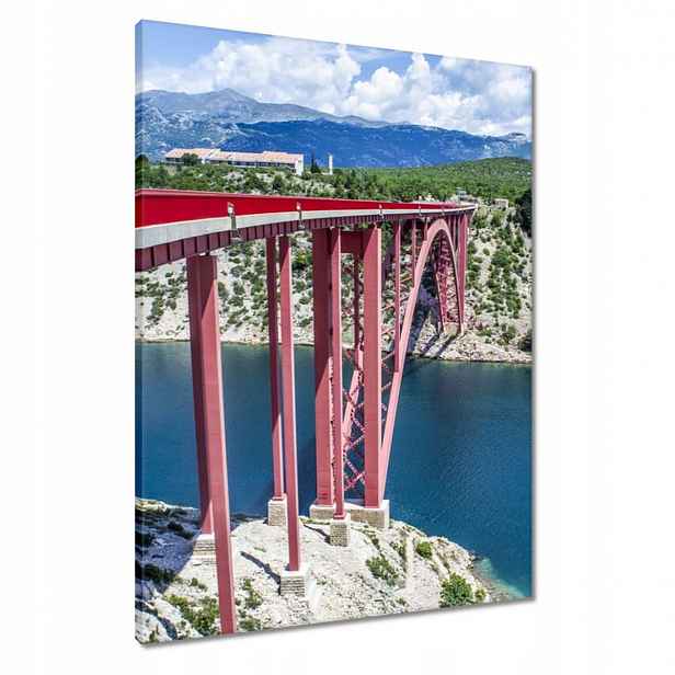 Obrazy 60x80 Chorvatsko Maslenica Most