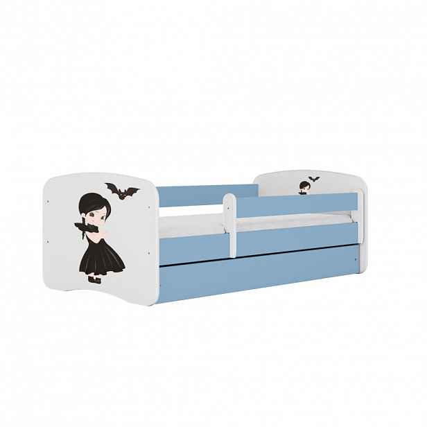 RAUMHIRSCH FURNITURE DĚTSKÁ POSTEL se zásuvkou Dívka v černém 140/70 80/61/144