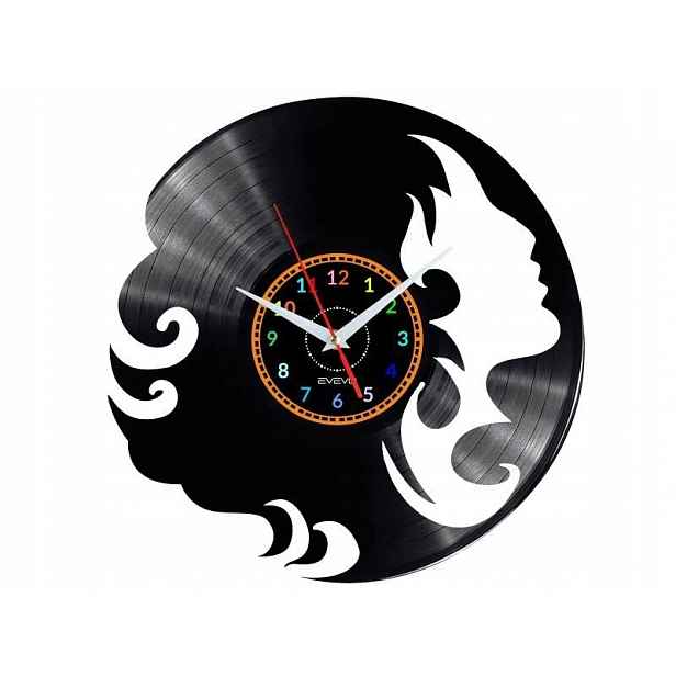 Kadeřnický Salon, Dekorativní Nástěnné Hodiny, Moderní Vinylová Deska