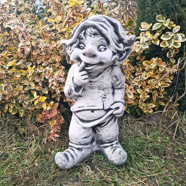 Betonová figurka Skřítek Trpaslík Troll dekorativní figurky