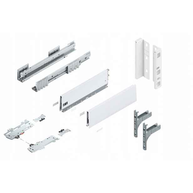 Blum Merivobox 400 Šuplík Medium K Tip-On White