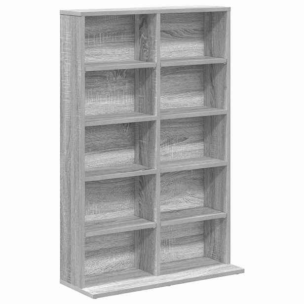 vidaXL CD skříň Šedý Sonoma 65 x 23,5 x 97,5 cm Kompozitní dřevo