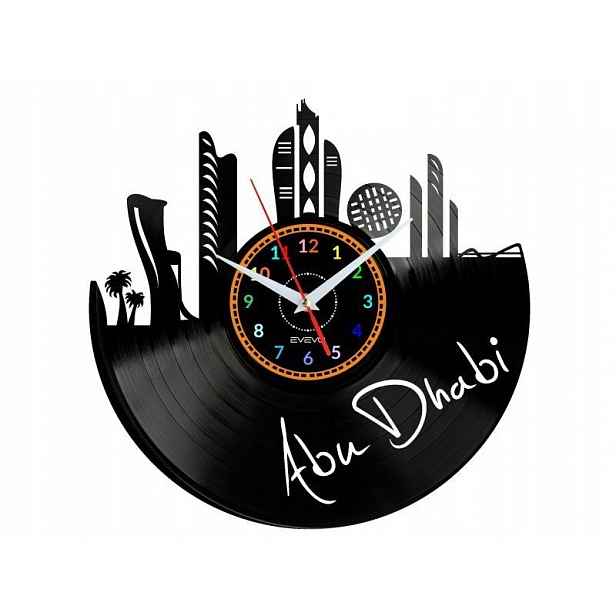 Abu Dhabi Dárek Originální dekorace do domu Hodiny z vinylové desky