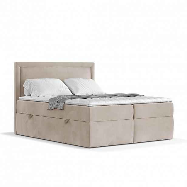 AltaBeds KONTINENTÁLNÍ postel JODAN 180/200 cm Béžová
