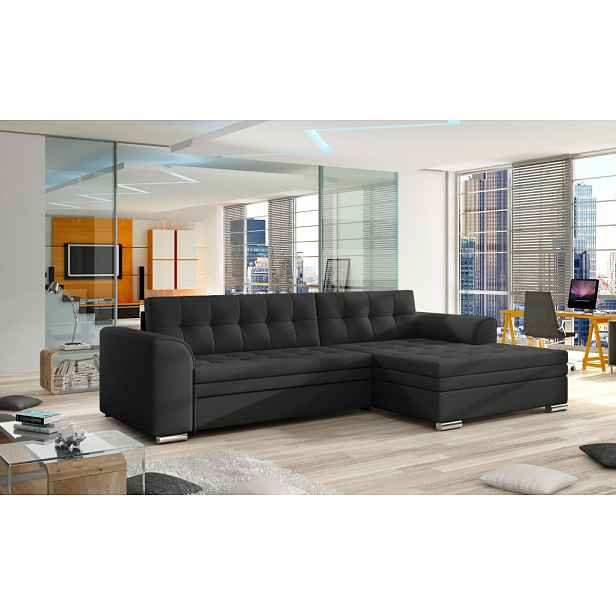 Sedací souprava Conforti Provedení: Levá varianta, látka: Soft 011 black