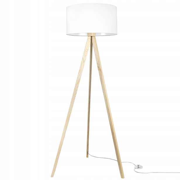 Stojací Lampa Trojnožka Boho Japandi S Stínítkem Do Ložnice Obývacího Pokoje