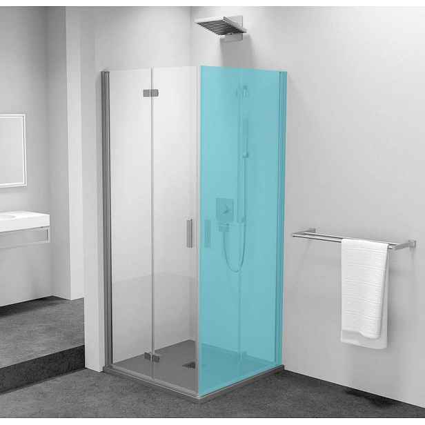 Polysan Zoom Line - Sprchové dveře skládací 80x200 cm, levé, Antidrop, čiré sklo/chrom ZL4815L