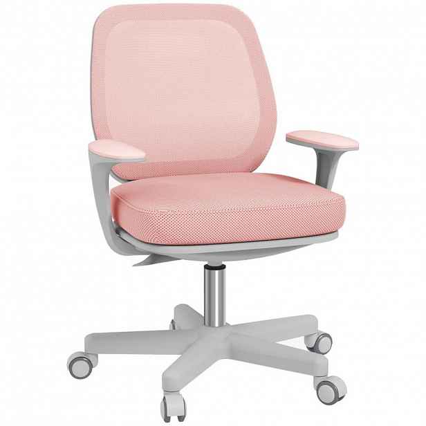 SHOPENTRA ERGONOMICKÉ otočné židle s funkcí otáčení a nastavením výšky, růžové