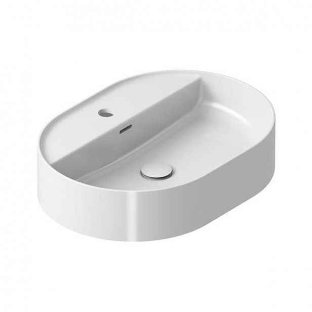 Umyvadlo na desku Ravak Ceramic Slim 55x40 cm otvor pro baterii uprostřed XJX01155003