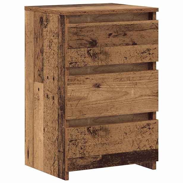 vidaXL Noční stolky 2 ks old wood 40x35x62,5 cm kompozitní dřevo