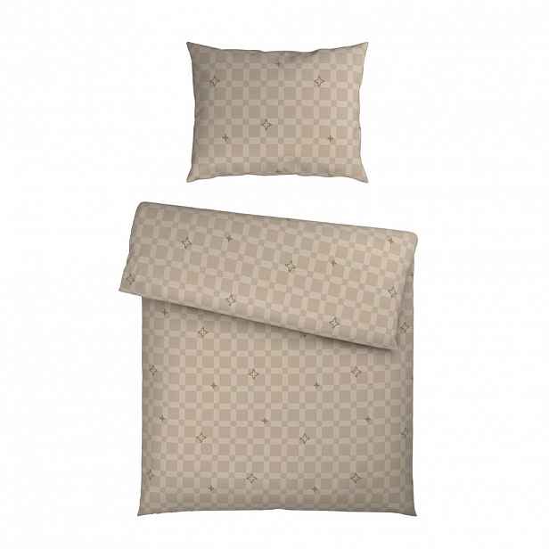 Ambia Home POVLEČENÍ satén krémová 140/200 cm