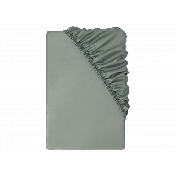 Livarno® Saténové napínací prostěradlo, 180-200 x 200 cm (šedá)