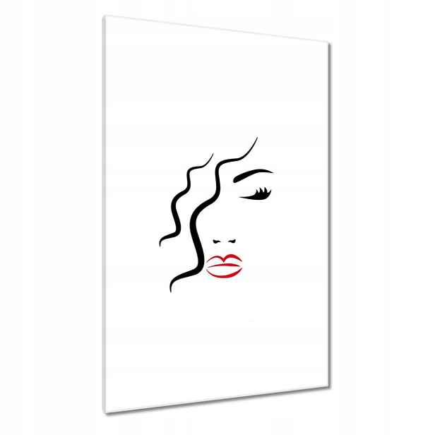 Obrazy 80x120 Žena Červené rty