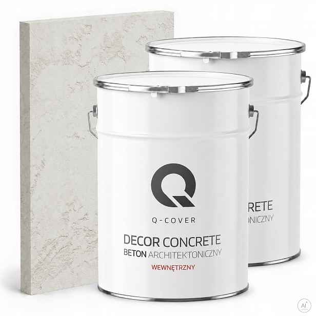 Dekorativní omítka s Betonu strukturou, 2 x 7 kg, bílá, ozdobná, výkonná, 10 m2
