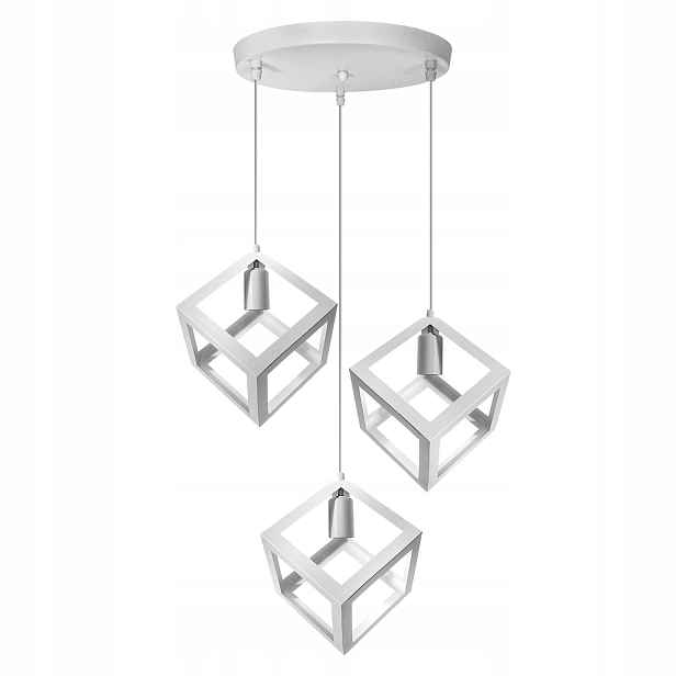 Lampa Loft Sweden Kulatá 3 stínidla s regulací max 20W Led Bílá
