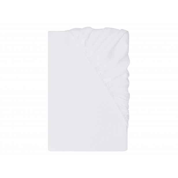 Livarno® Saténové napínací prostěradlo, 90-100 x 200 cm (bílá)