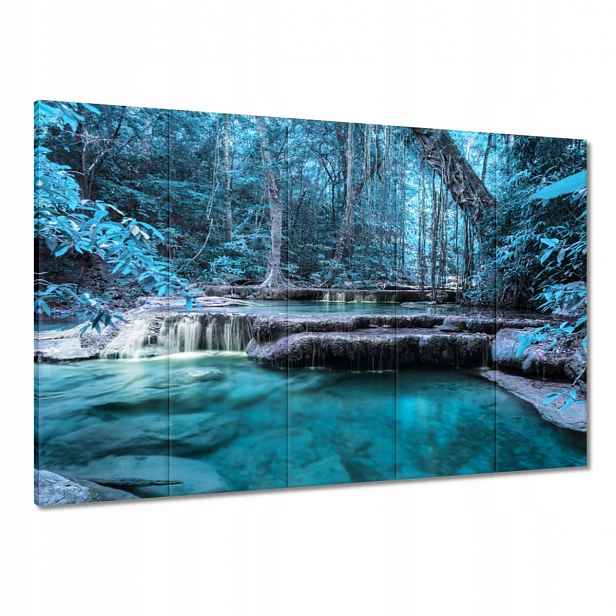 Obrazy 100x70 Erawan Modrý vodopád