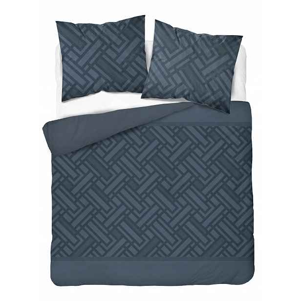 Povlečení 180x200, tmavě modré s geometrickým vzorem Botanic Calm