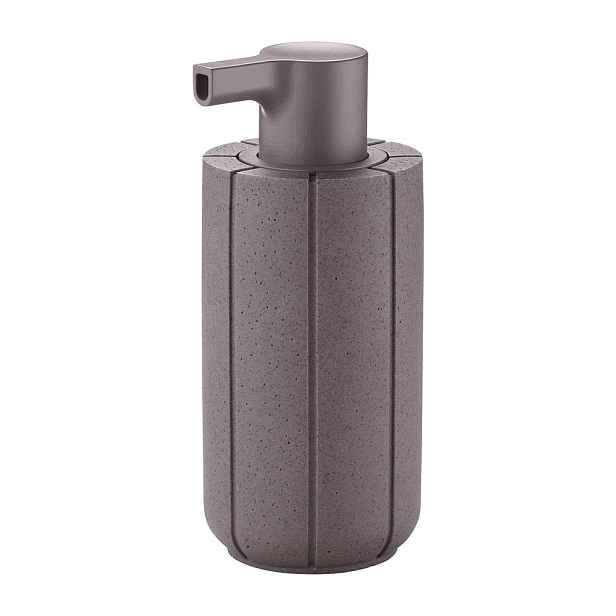 Tmavě šedý dávkovač mýdla z polyresinu 300 ml Kua – Blomus