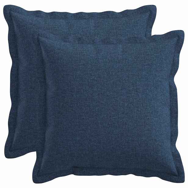 vidaXL Povlak na polštář 2 pcs HOUTEN Modrá 30 x 30 cm Falešný len