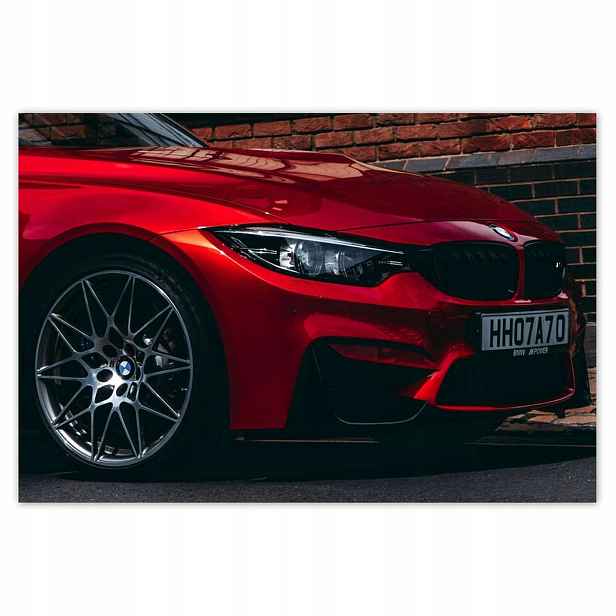 Plakáty 200x135 Červené Bmw Auto