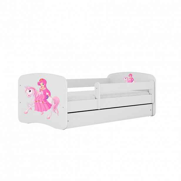 RAUMHIRSCH FURNITURE DĚTSKÁ POSTEL Princezna na koni se zásuvkou 140/70 80/61/144
