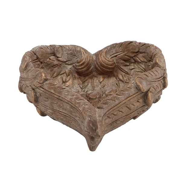 Hnědo - zlatý antik květináč andělská křídla Angel wings - 23*21*10 cm daan kromhout