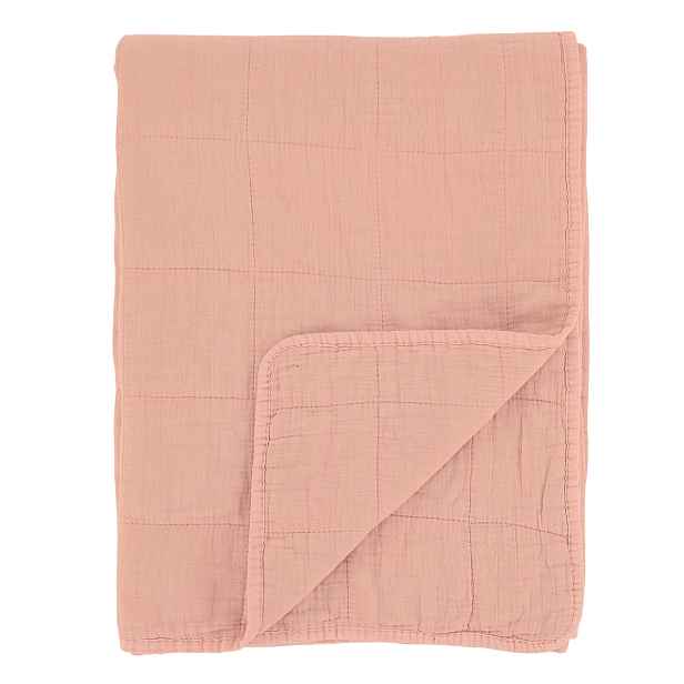 Korálový přehoz s opraným vzhledem Aix Vintage Quilt - 130*180 cm Chic Antique