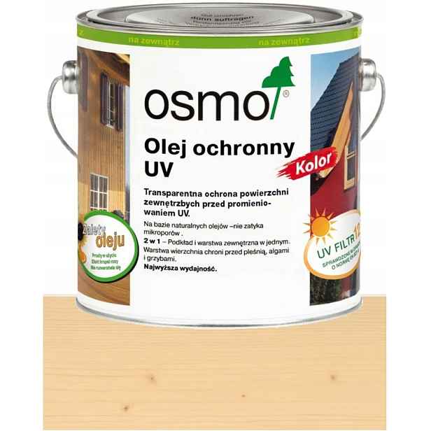 Osmo Uv ochranný olej na dřevo Transparentní Barva 424 Borovice 2,5 L