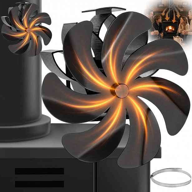 Termoelektrický Krbový Ventilátor Napájený Teplem, Krbový Ventilátor