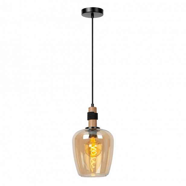 Černá závěsná lampa Ilona vintage nad jídelní stůl 22/62/Lucide