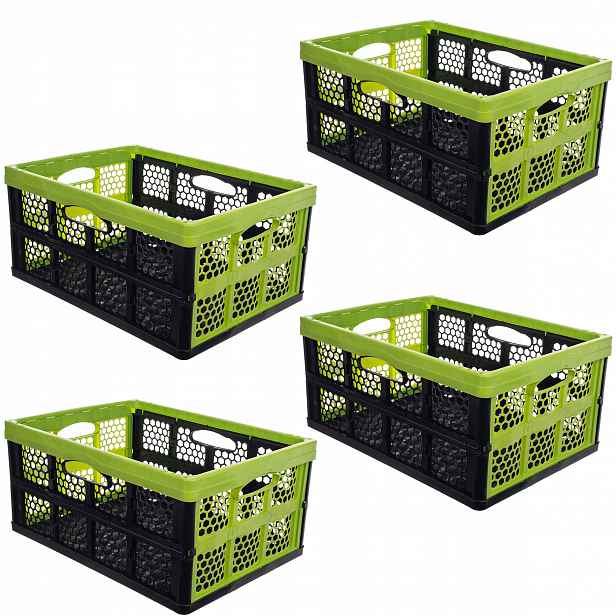 Skládací Box Do Kufru Auta Košík Skládací Kontejner 4x32 L Velký