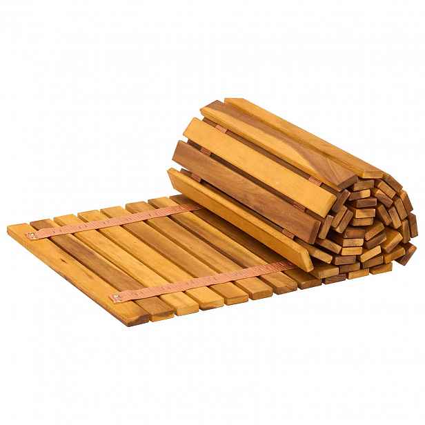 vidaXL Zahradní cesta Přírodní 200 x 40 cm Masivní akátové dřevo