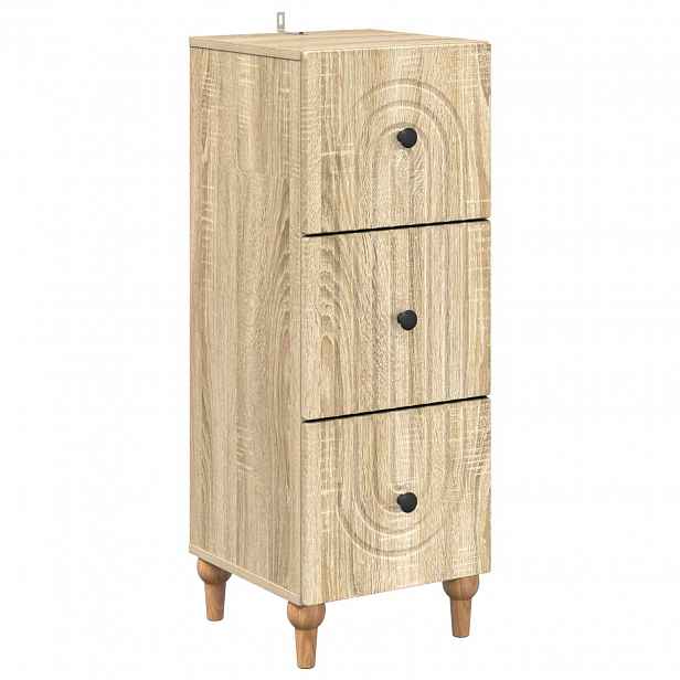 vidaXL Skříň se zásuvkami 33 x 34,5 x 90 cm Kompozitní dřevo