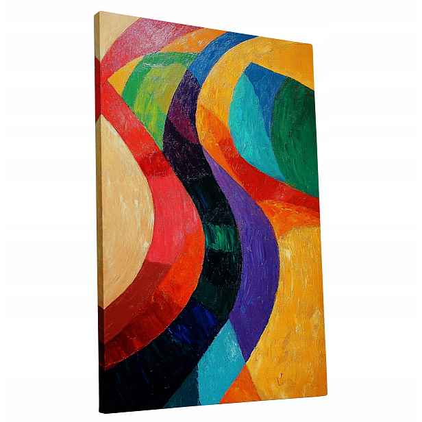 Obraz na plátně Barevný Abstraktní Světlý obraz do bytu, pokoje, obýváku 60x90