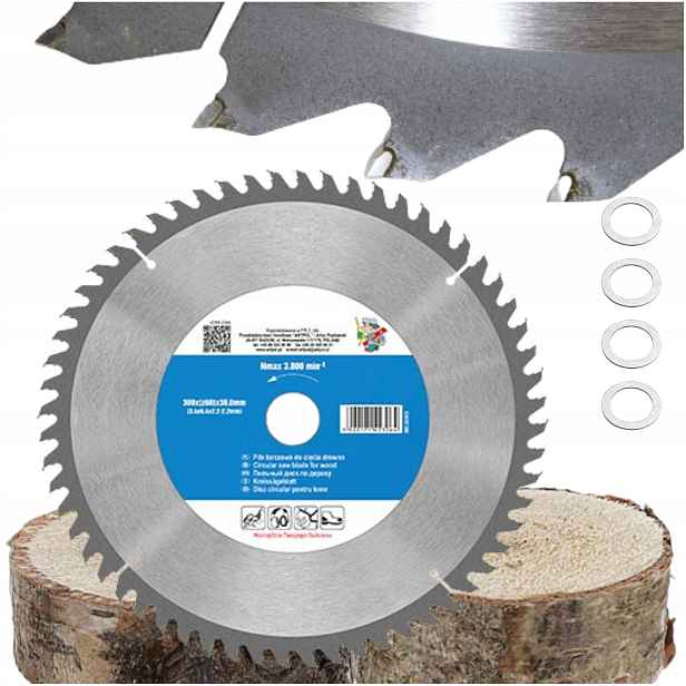 Kotoučová Pila Na Řezání Dřeva 300x30,0 mm Widia 60 Zubů