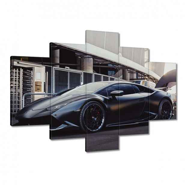 Obrazy 150x105 Černé sportovní auto