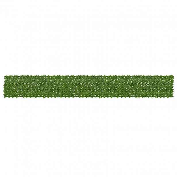 vidaXL Clona na balkon s listy Zelená a žlutá 600 x 75 cm