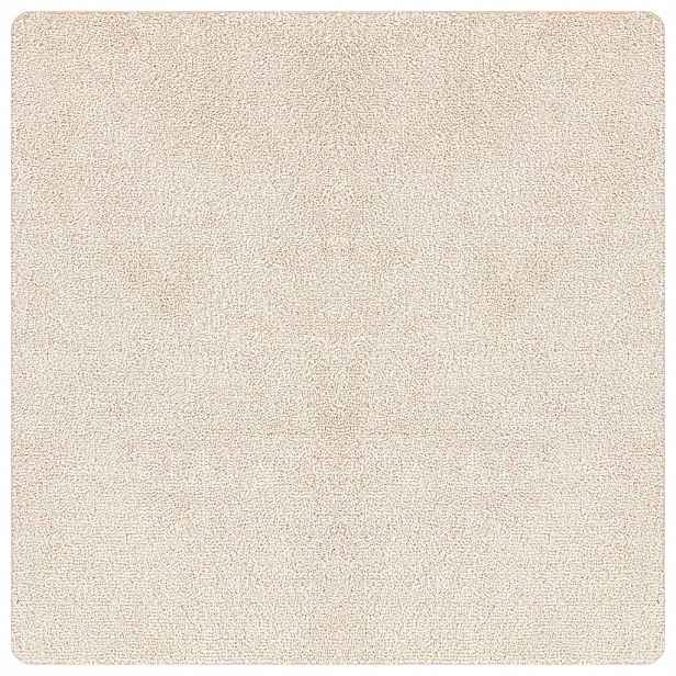 vidaXL Protiskluzový Shaggy koberec Krémová 200 x 200 cm PP