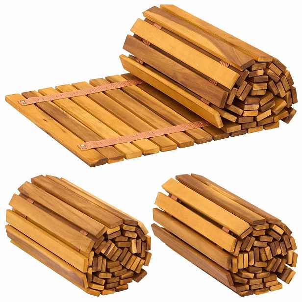 vidaXL Zahradní cesta 3 ks Přírodní 200 x 40 cm Masivní akátové dřevo