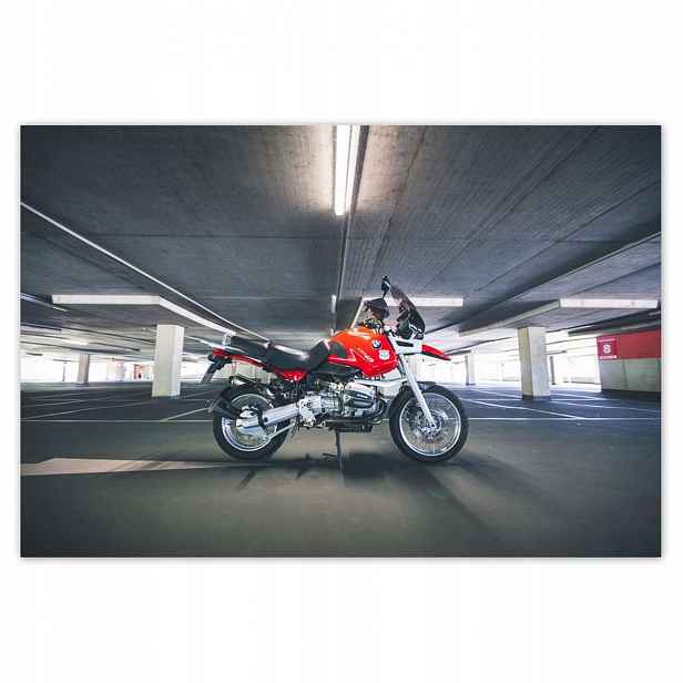 Plakáty 185x125 Červený motocykl Bmw