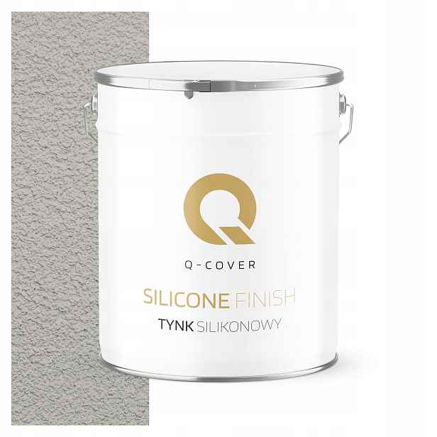 Silikonová Fasádní Omítka Šedá Popelavá F292 7KG Granulace 1.5mm