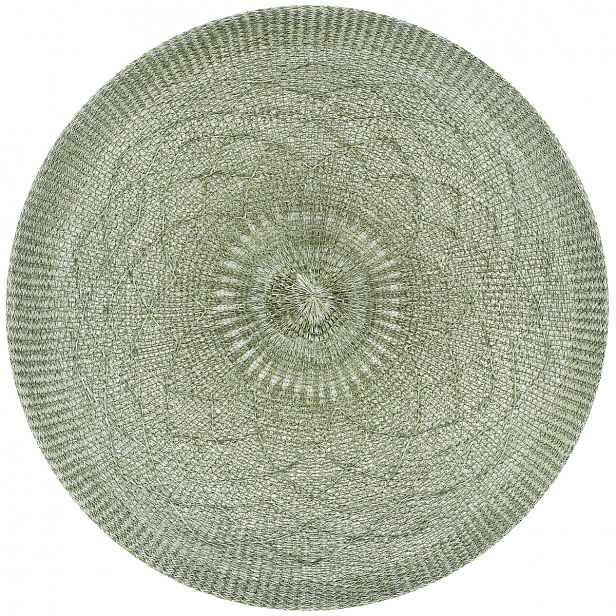 Prostírání plastové Mandala světle šedá, 38 cm