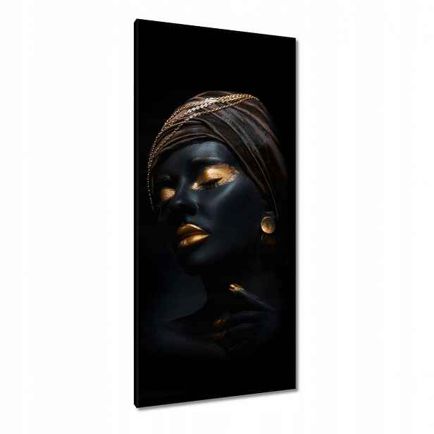 Obrazy 55x115 Zlatý make-up