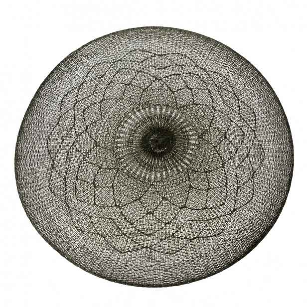 Prostírání plastové Mandala světle šedá, 38 cm